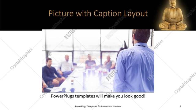 Picture with Caption presentation slide layout