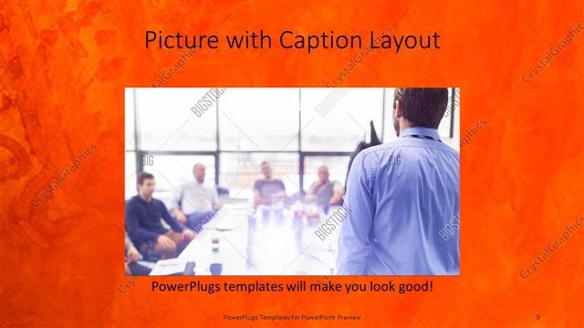 Picture with Caption presentation slide layout