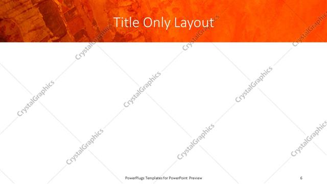 Title Only presentation slide layout