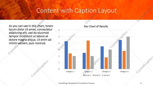 Content with Caption presentation slide layout
