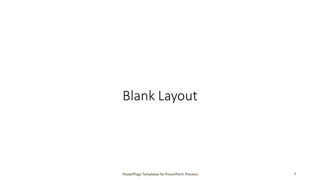 Blank presentation slide layout