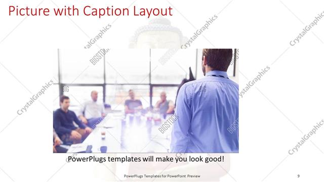 Picture with Caption presentation slide layout