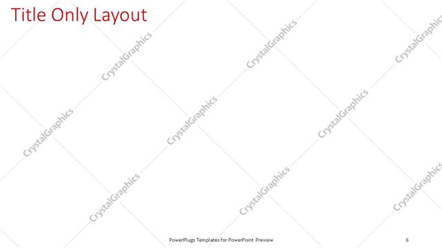 Title Only presentation slide layout