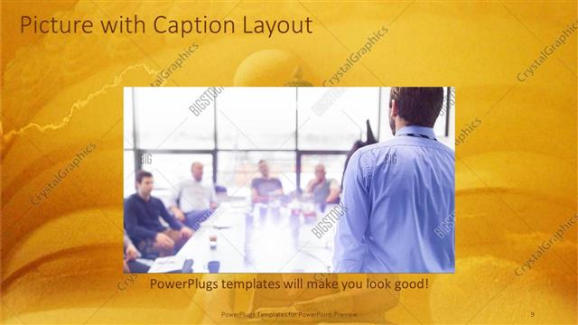 Picture with Caption presentation slide layout