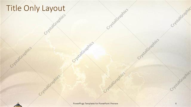 Title Only presentation slide layout