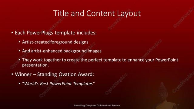 Title and Content presentation slide layout