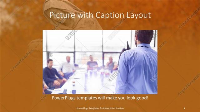 Picture with Caption presentation slide layout