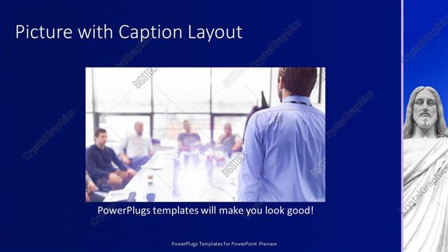 Picture with Caption presentation slide layout