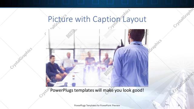 Picture with Caption presentation slide layout