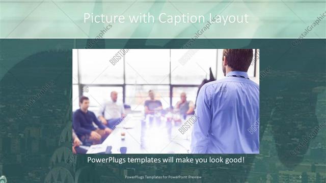 Picture with Caption presentation slide layout