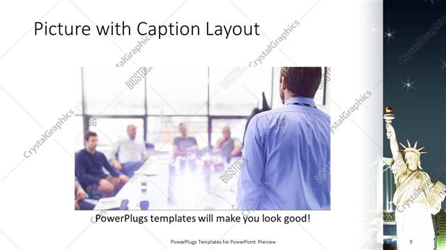 Picture with Caption presentation slide layout