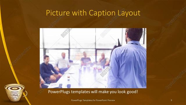 Picture with Caption presentation slide layout