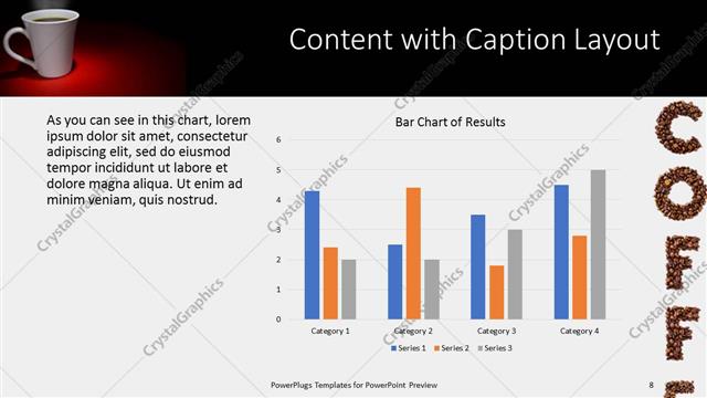 Content with Caption presentation slide layout