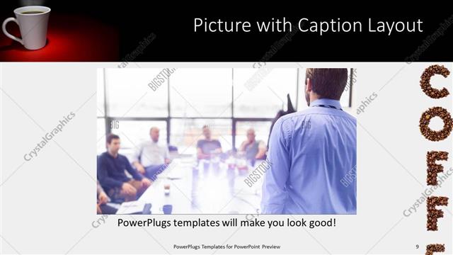 Picture with Caption presentation slide layout