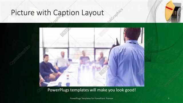 Picture with Caption presentation slide layout