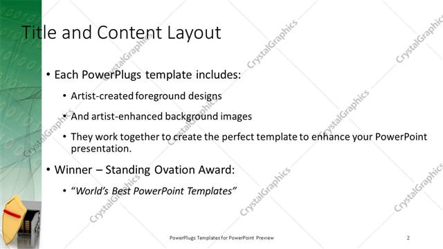 Title and Content presentation slide layout