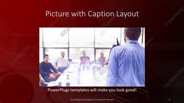 Picture with Caption presentation slide layout