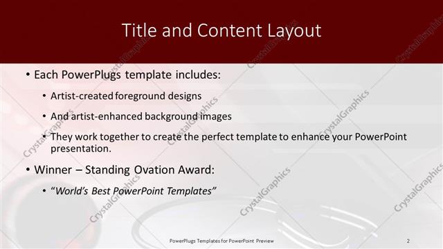 Title and Content presentation slide layout