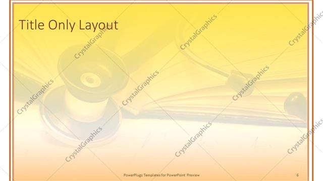 Title Only presentation slide layout