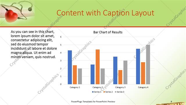 Content with Caption presentation slide layout