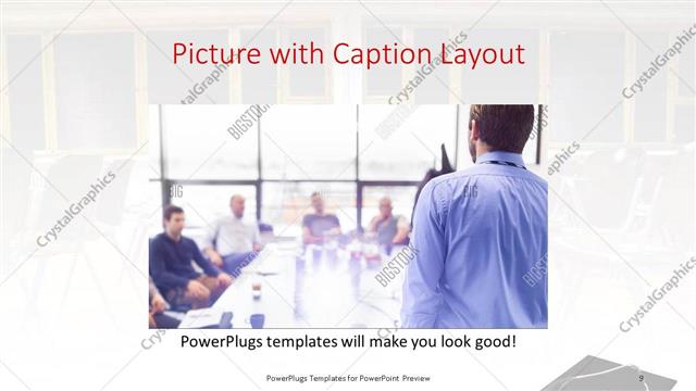 Picture with Caption presentation slide layout