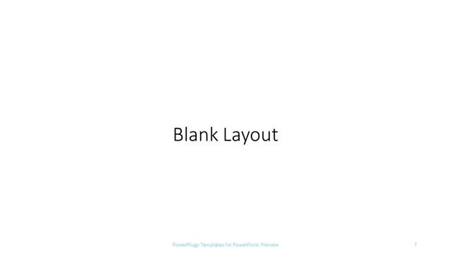 Blank presentation slide layout