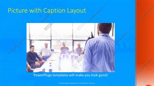 Picture with Caption presentation slide layout