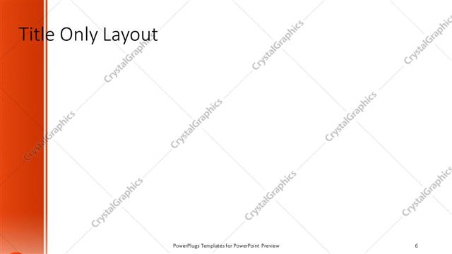 Title Only presentation slide layout