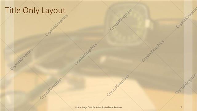 Title Only presentation slide layout