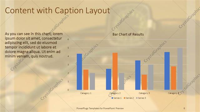 Content with Caption presentation slide layout