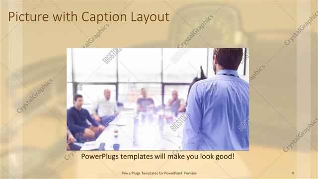 Picture with Caption presentation slide layout