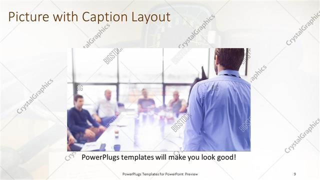 Picture with Caption presentation slide layout