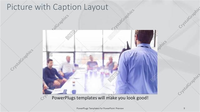 Picture with Caption presentation slide layout