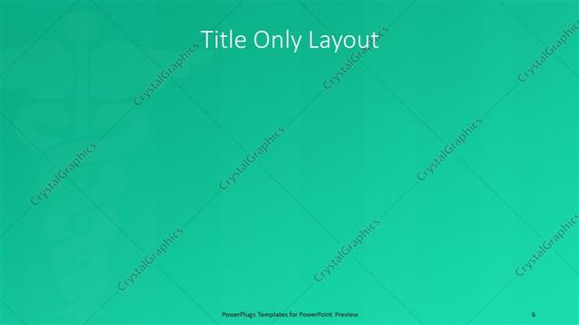 Title Only presentation slide layout