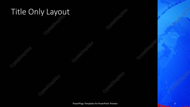 Title Only presentation slide layout