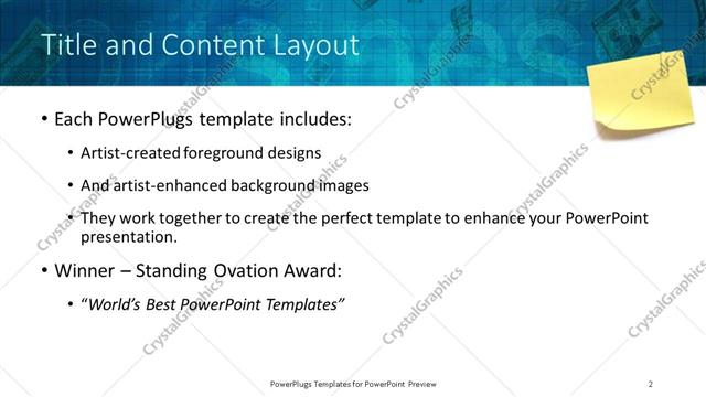 Title and Content presentation slide layout