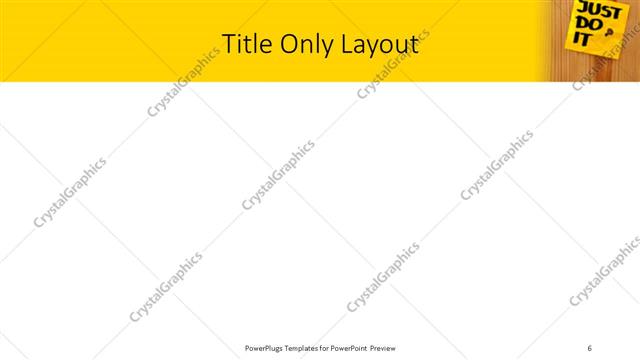 Title Only presentation slide layout