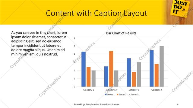 Content with Caption presentation slide layout