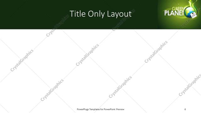 Title Only presentation slide layout