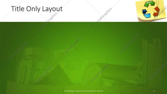 Title Only presentation slide layout