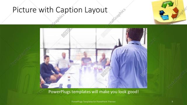 Picture with Caption presentation slide layout