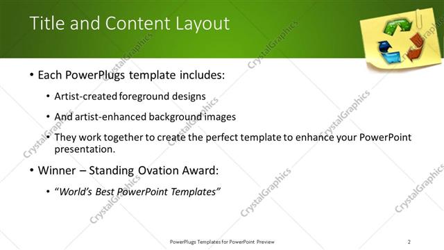 Title and Content presentation slide layout