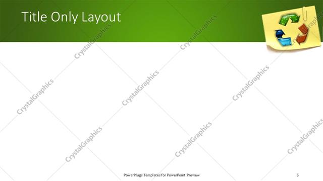 Title Only presentation slide layout