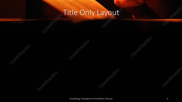 Title Only presentation slide layout