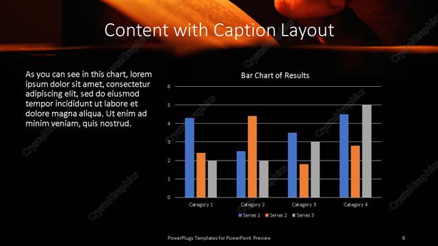 Content with Caption presentation slide layout