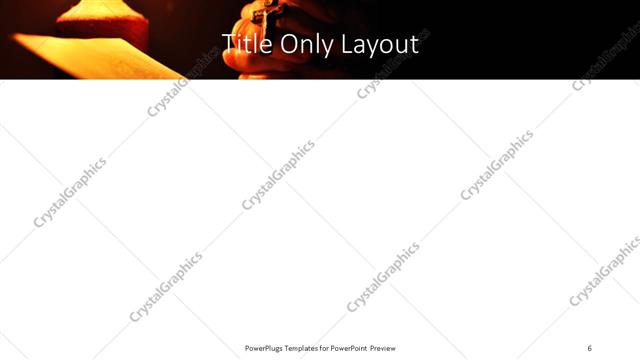 Title Only presentation slide layout