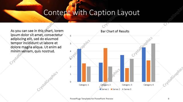 Content with Caption presentation slide layout