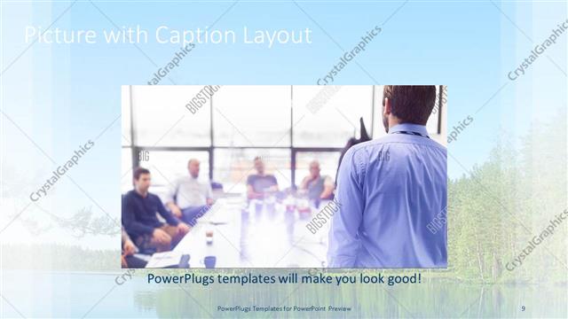 Picture with Caption presentation slide layout