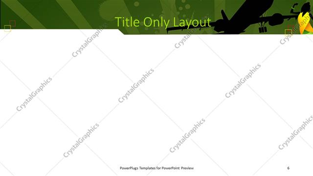 Title Only presentation slide layout