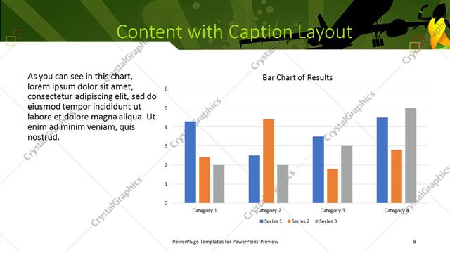 Content with Caption presentation slide layout